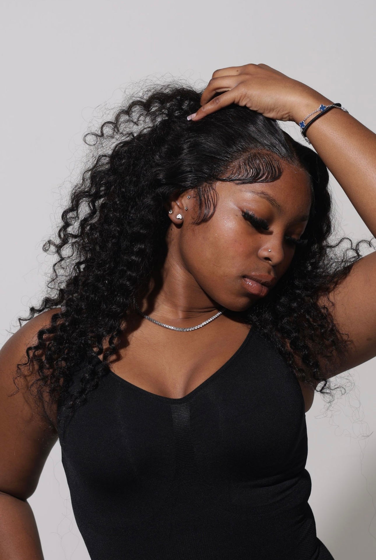 1B DeepWave HD 200* Density 13*6 Laced Wig